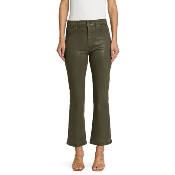 NWT PISTOLA lennon high rise cropped boot in coated juniper 28 - Picture 1 of 7